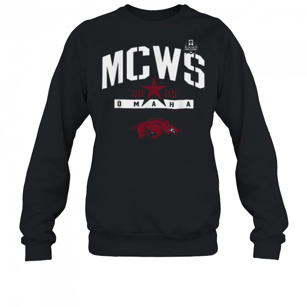 Arkansas Razorbacks College World Series 2025 MCWS Baseball T Shirt Sweatshirt