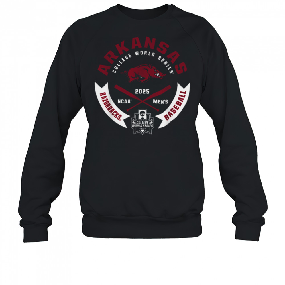 Arkansas Razorbacks College World Series 2025 MCWS Gray T Shirt Sweatshirt