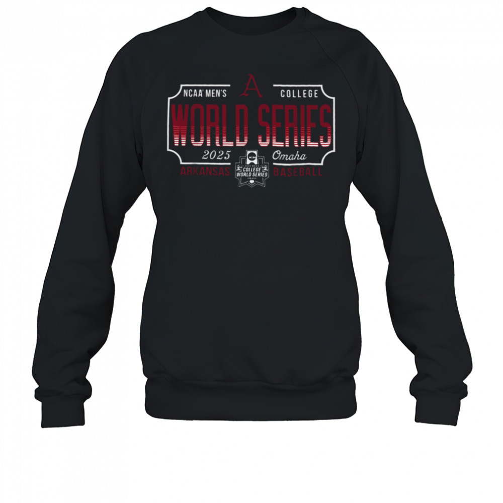 Arkansas Razorbacks MCWS 2025 College World Series Baseball T Shirt Sweatshirt