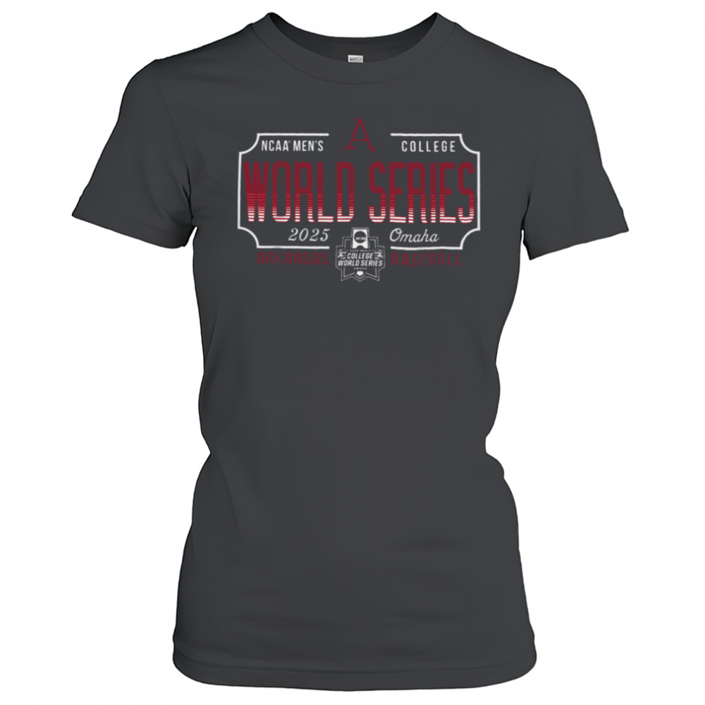 Arkansas Razorbacks MCWS 2025 College World Series Baseball T Shirt Women's T-shirt