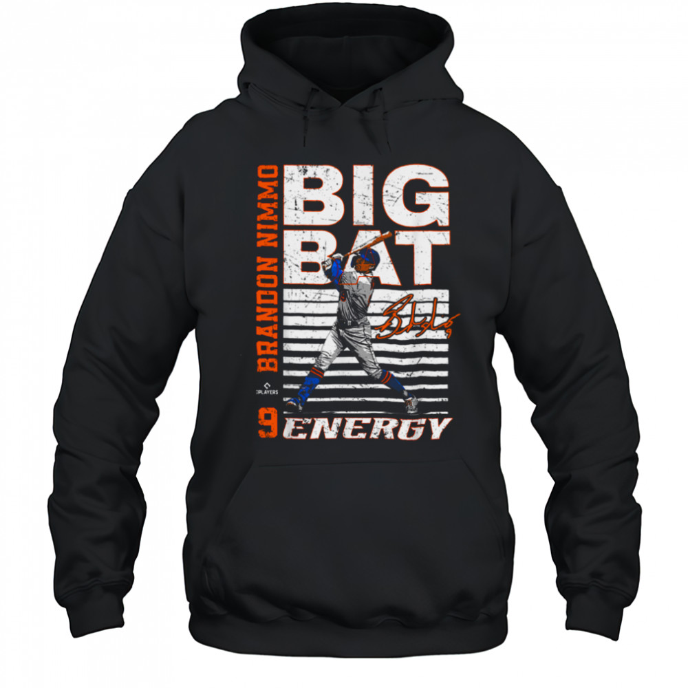 Big Bat Energy Brandon Nimmo New York Baseball MLBPA T Shirt Hoodie