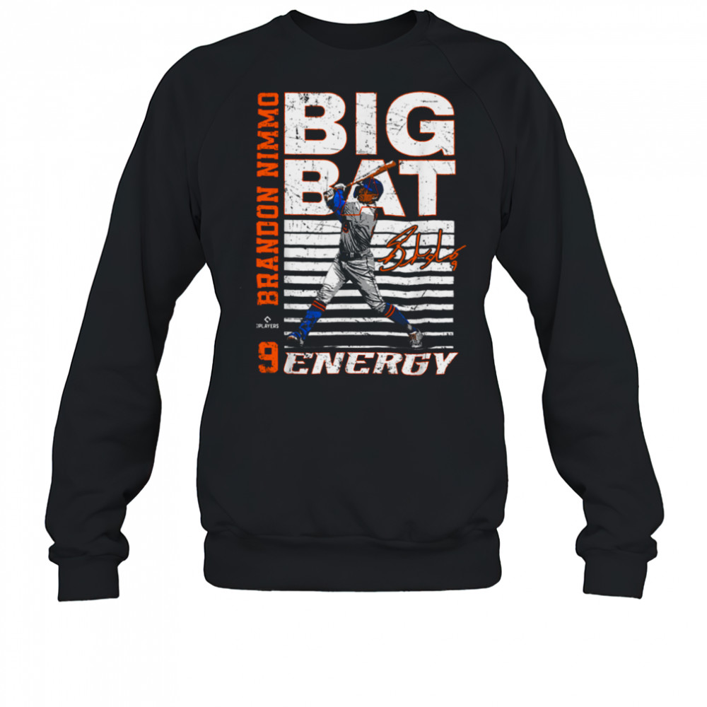 Big Bat Energy Brandon Nimmo New York Baseball MLBPA T Shirt Sweatshirt