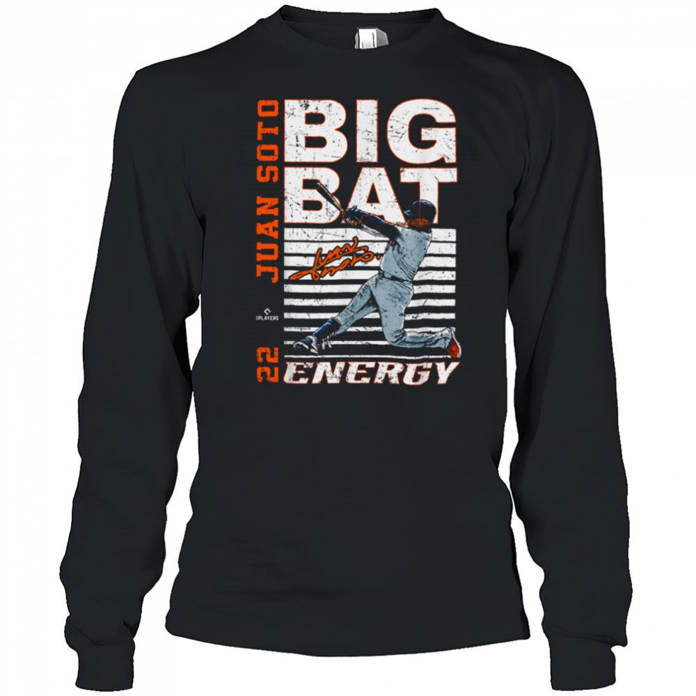 Big Bat Energy Juan Soto New York Baseball MLBPA T Shirt Long Sleeved
