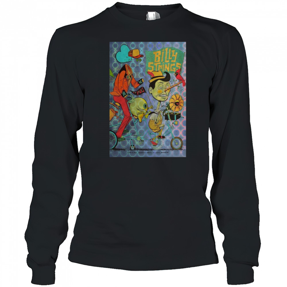 BILLY STRINGS 2025 Poster ST Louis Missouri T-Shirt Long Sleeved