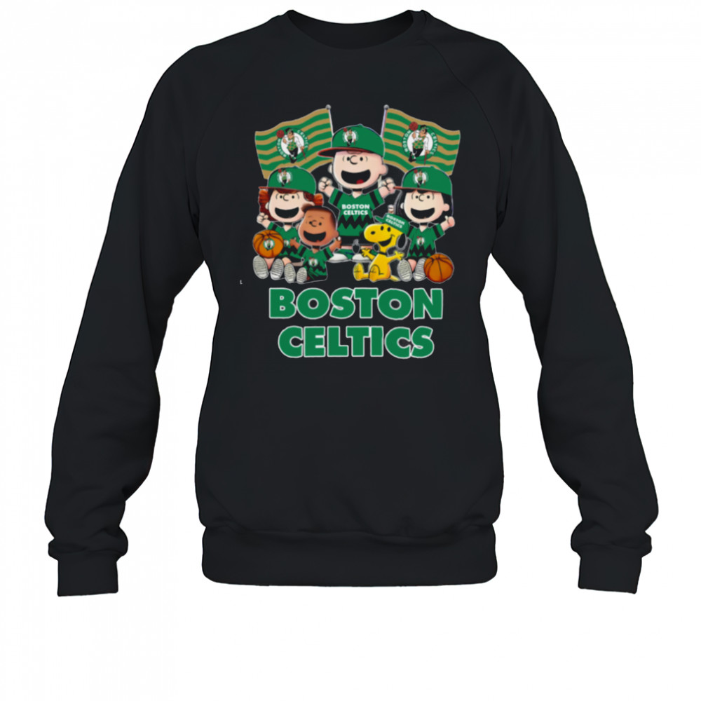 Boston Celtics Snoopy And Friends T Shirt Sweatshirt