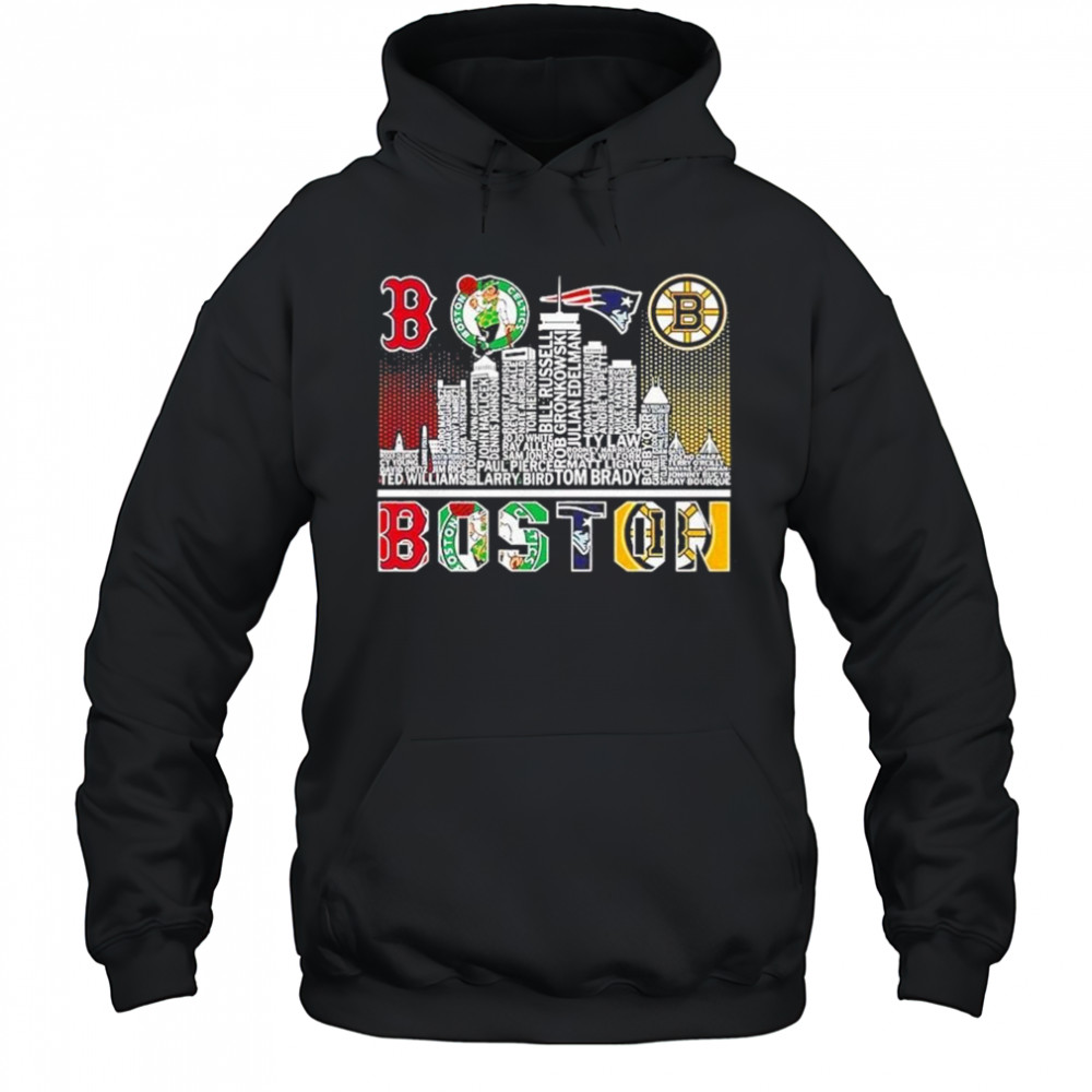 Boston Skyline City Sports Team Logo 2025 Shirt Hoodie