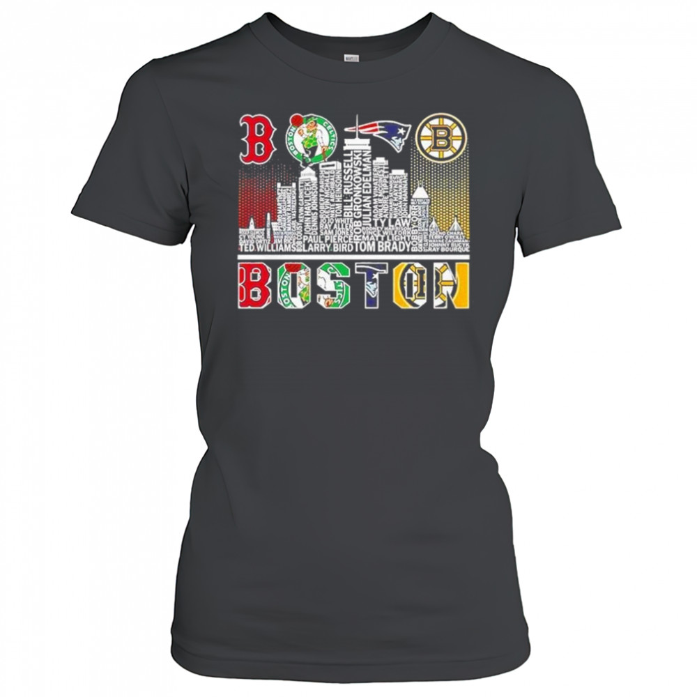 Boston Skyline City Sports Team Logo 2025 Shirt Women's T-shirt