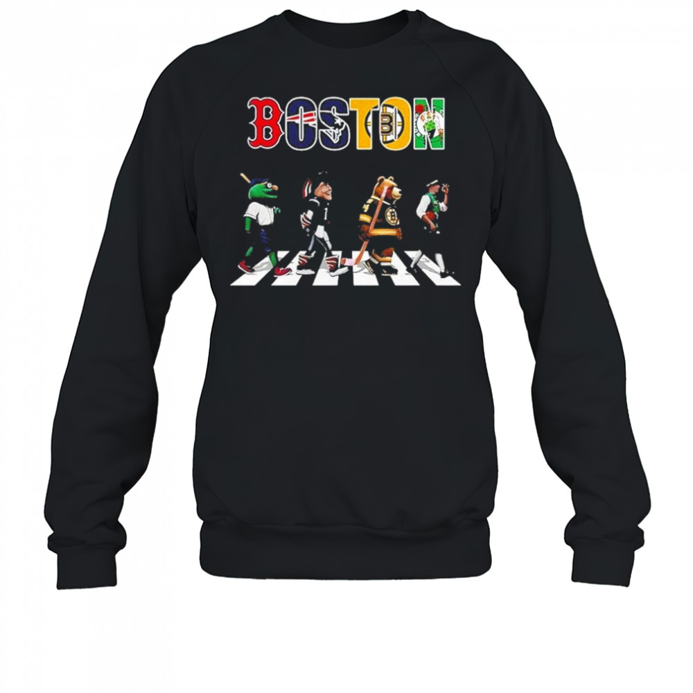 Boston Sports Team Logo Mascot Abbey Road 2025 Shirt Sweatshirt