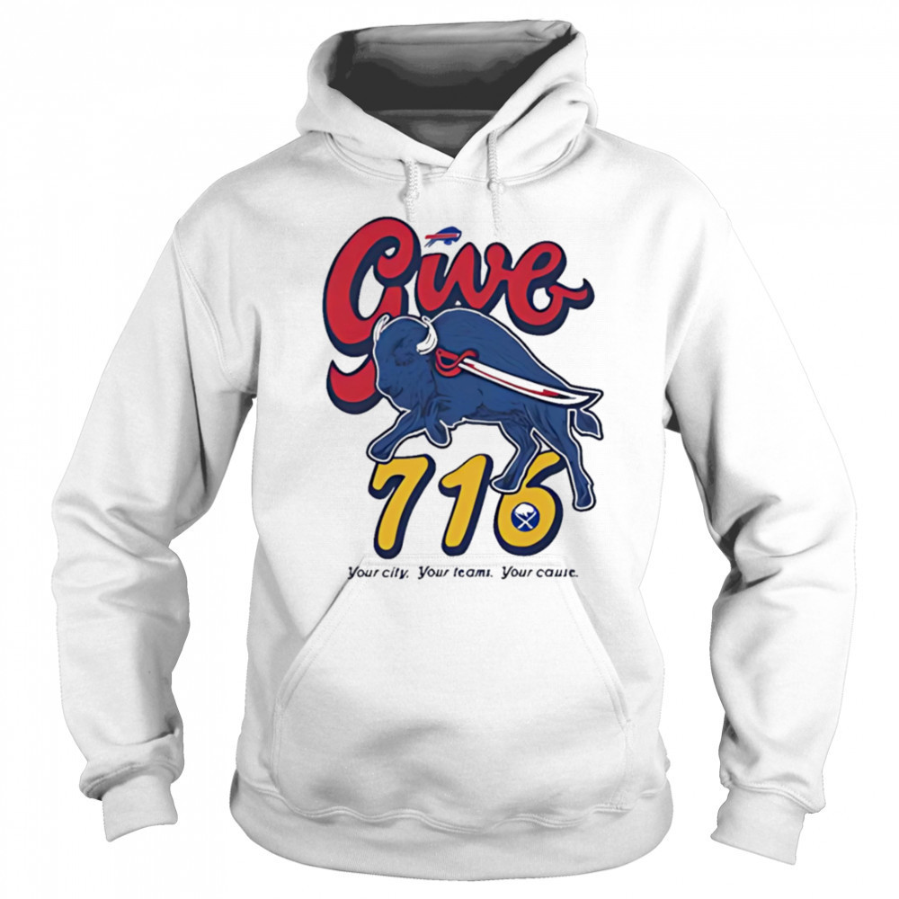 Buffalo give 716 your city your temas your cause shirt Sweatshirt