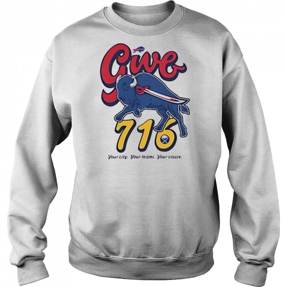 Buffalo give 716 your city your temas your cause shirt Hoodie