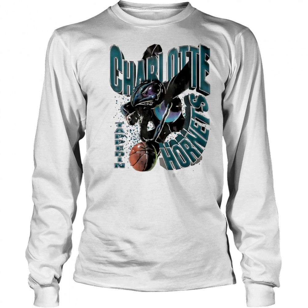 Charlotte Hornets Tappedin retro shirt Long Sleeved