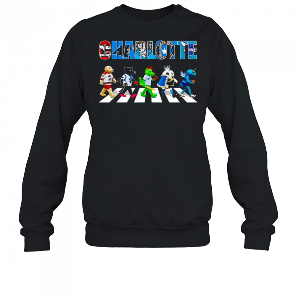 Charlotte sports mascot Abbey Road cross road shirt Sweatshirt