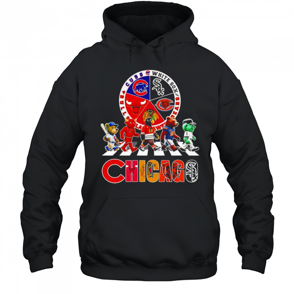 Chicago sports mascot Abbey Road logo shirt Hoodie
