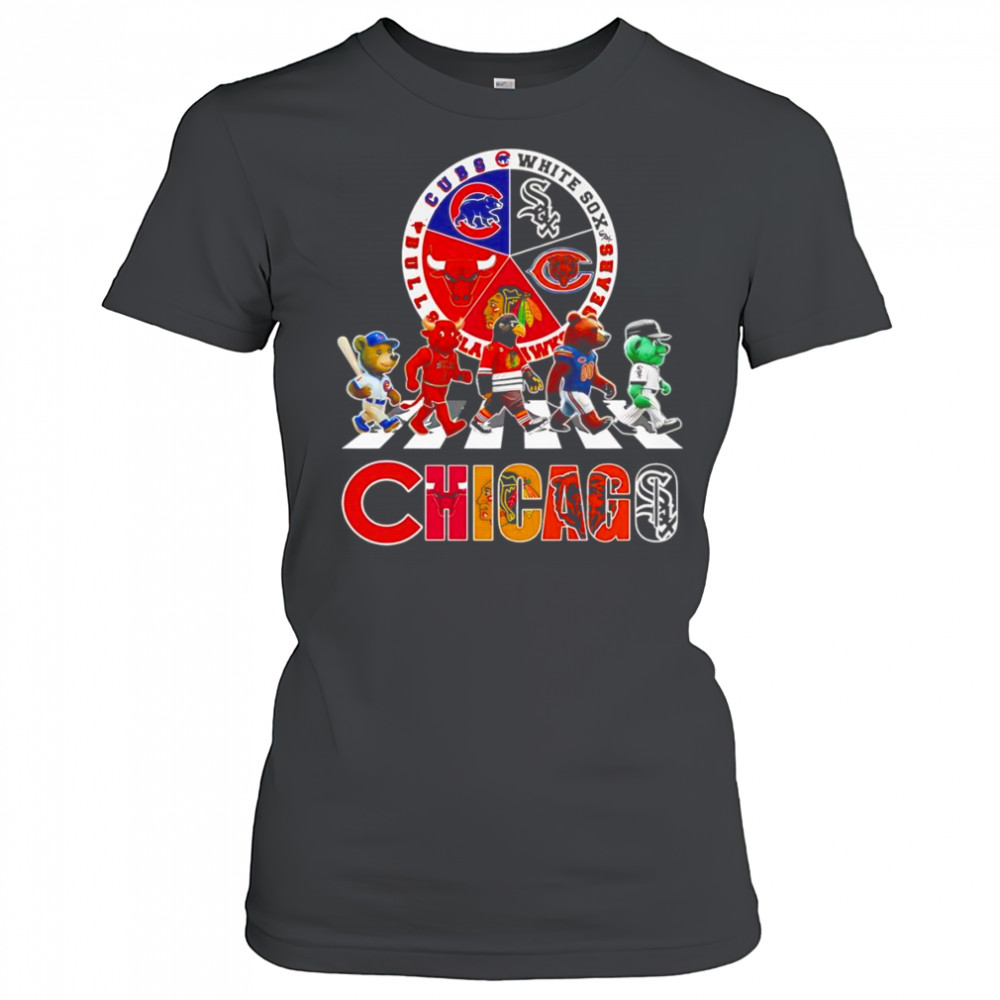 Chicago sports mascot Abbey Road logo shirt Women's T-shirt