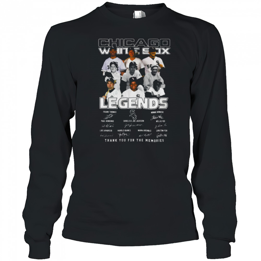 Chicago White Sox Legends Thank you For The Memories T Shirt Long Sleeved