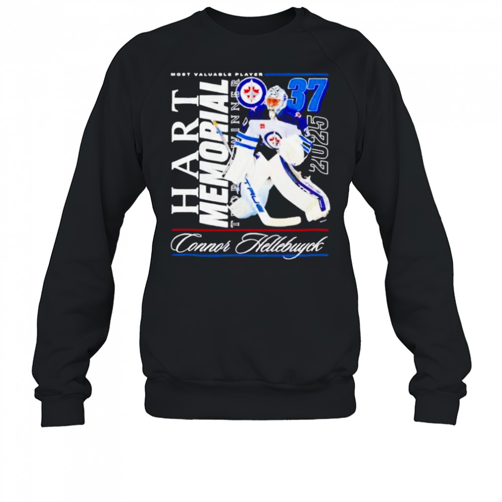 Connor Hellebuyck Winnipeg Jets NHL 2025 Hart Trophy Winner graphic shirt Sweatshirt