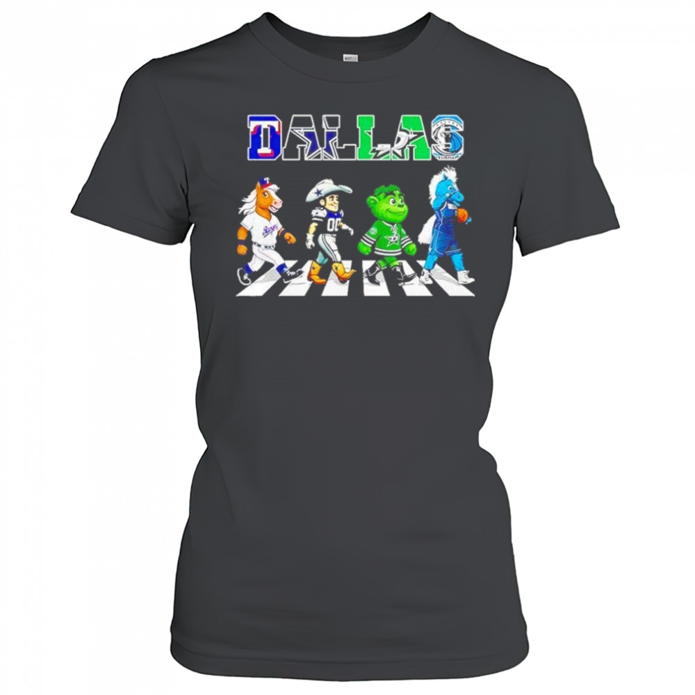 Dallas Sports Team Logo Mascot Abbey Road 2025 Shirt Women's T-shirt