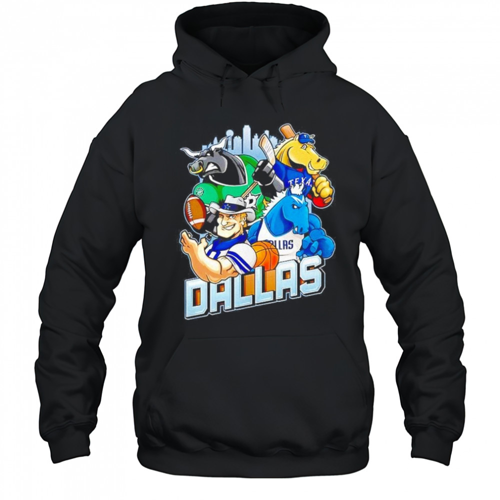 Dallas Sports Team Mascot 2025 Shirt Hoodie