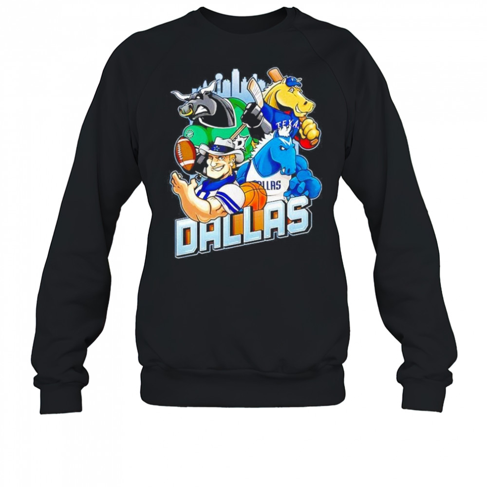 Dallas Sports Team Mascot 2025 Shirt Sweatshirt