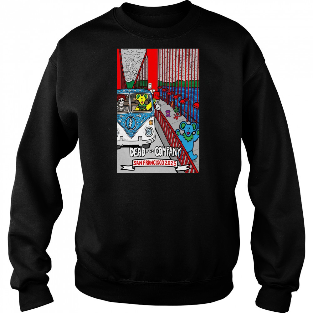 Dead & Company San Francisco 2025 Poster T-Shirt Hoodie