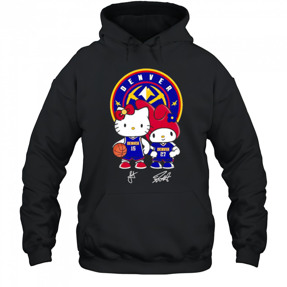 Denver Nuggets Jokic and Murray Hello Kitty Signature shirt Hoodie