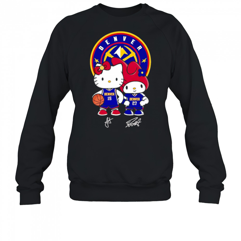 Denver Nuggets Jokic and Murray Hello Kitty Signature shirt Sweatshirt