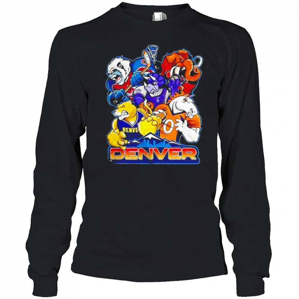 Denver Sports Team Mascot Shirt Long Sleeved