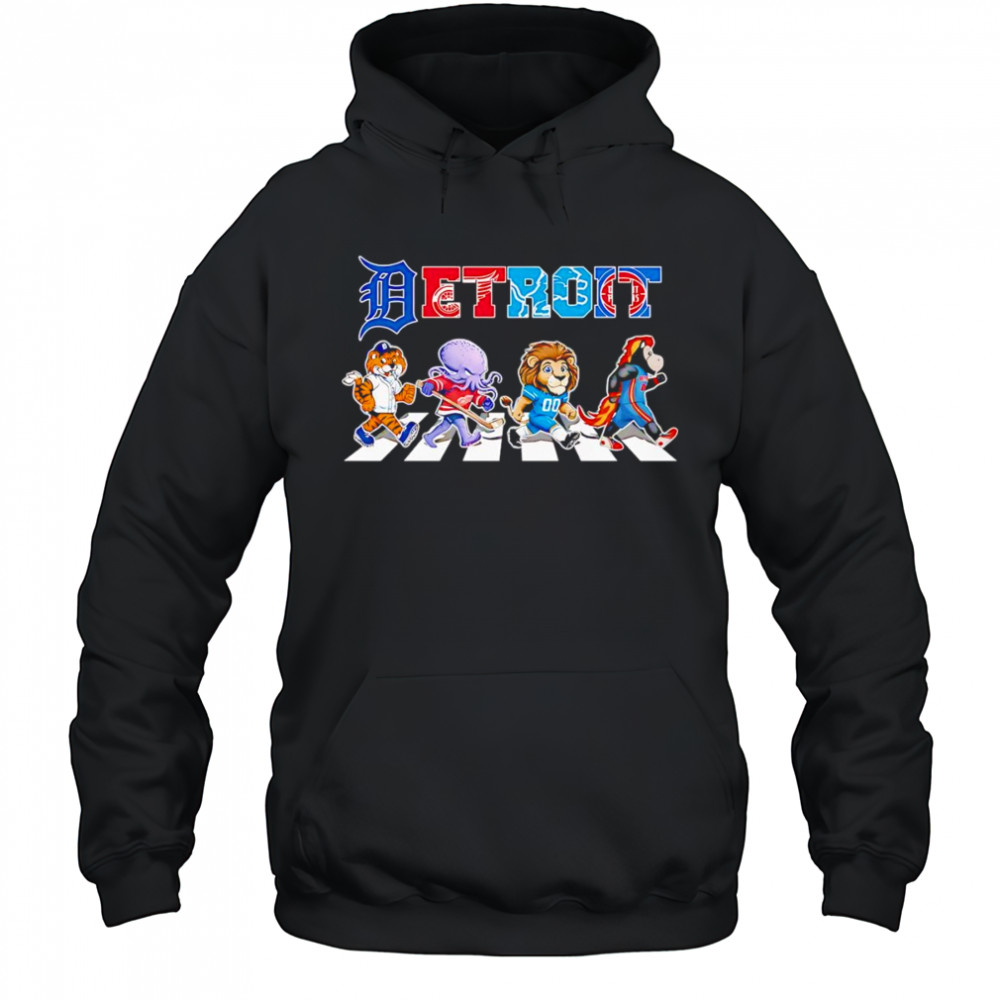 Detroit sports mascot chibi cross road shirt Hoodie