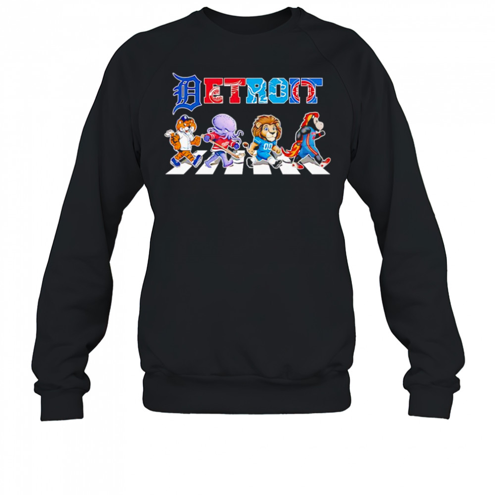 Detroit sports mascot chibi cross road shirt Sweatshirt