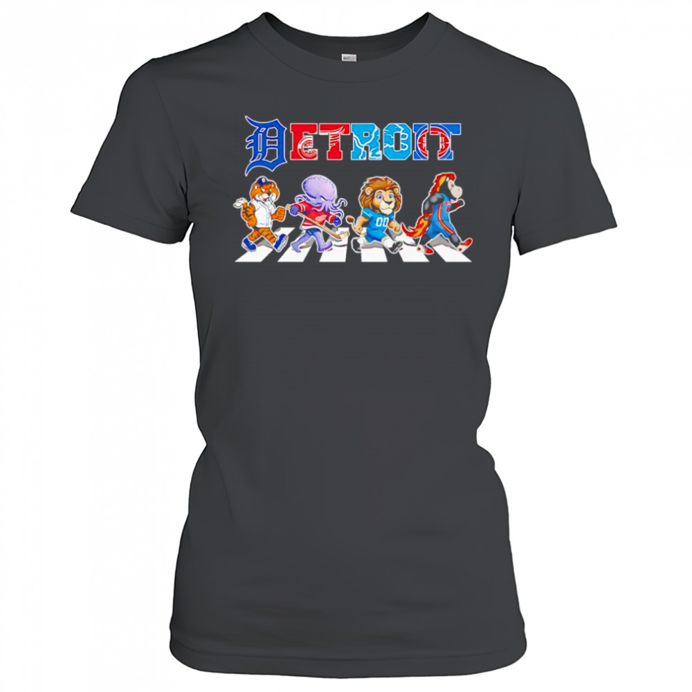 Detroit sports mascot chibi cross road shirt Women's T-shirt