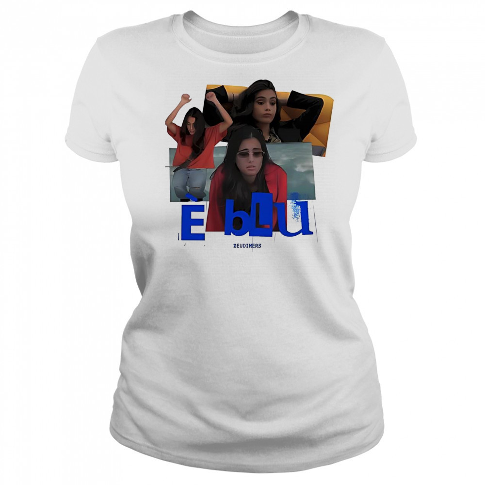 E Blu Zeudiners Piuma Tatuata T-Shirt Women's T-shirt