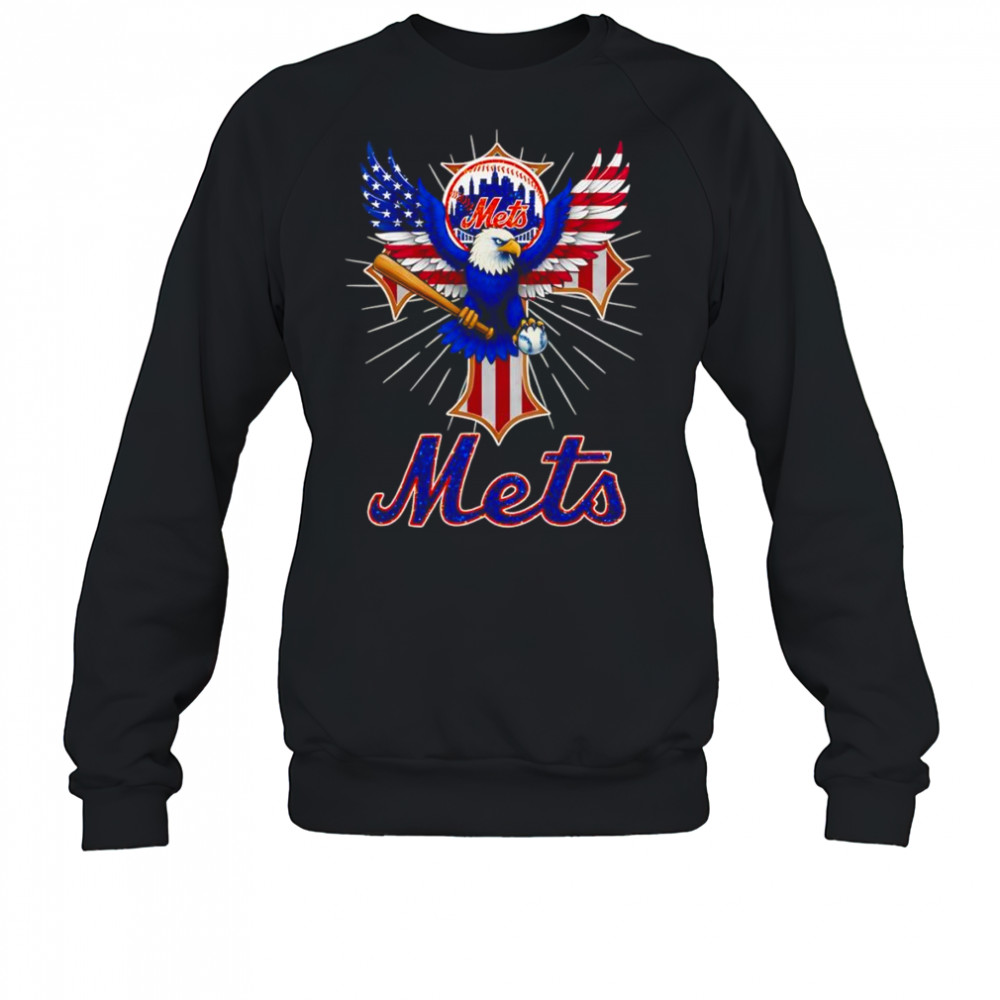 Eagle baseball New York Mets American flag shirt Sweatshirt