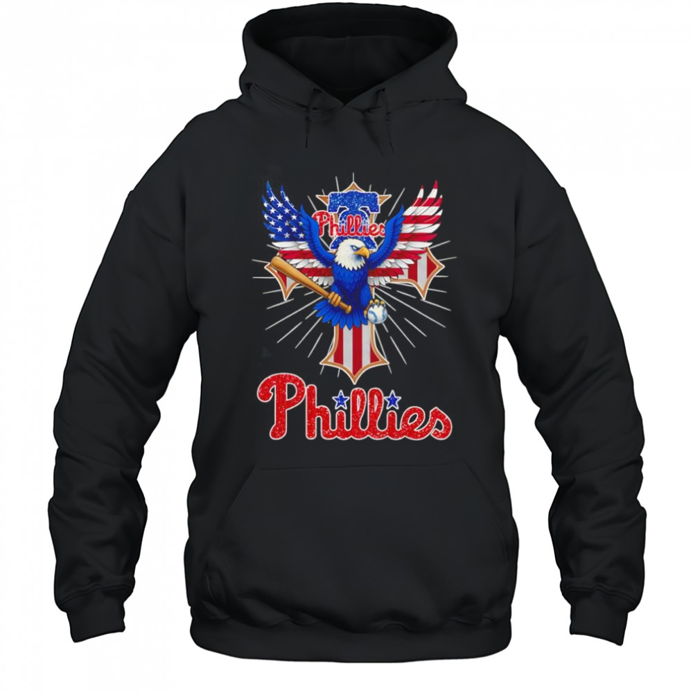 Eagle baseball Philadelphia Phillies American flag shirt Hoodie