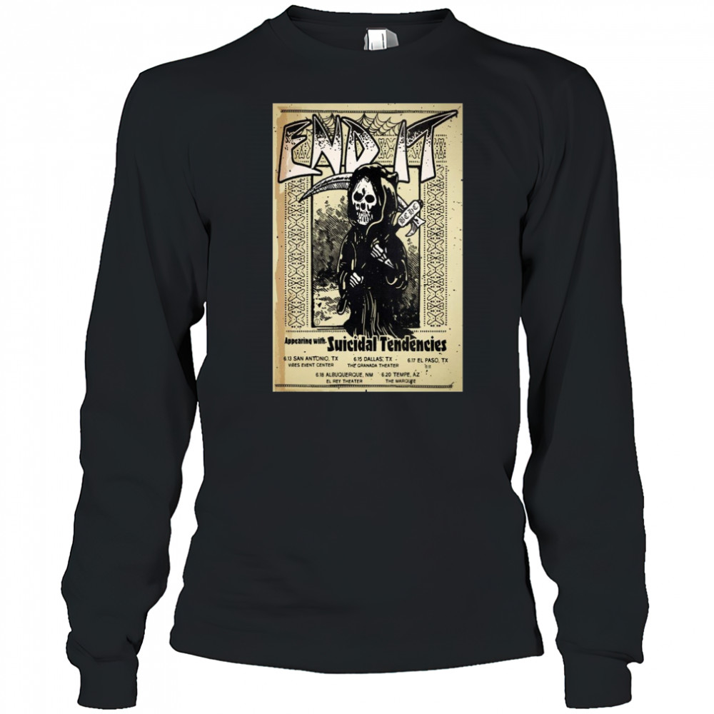 End It Summer Tour 2025 Poster T-Shirt Long Sleeved