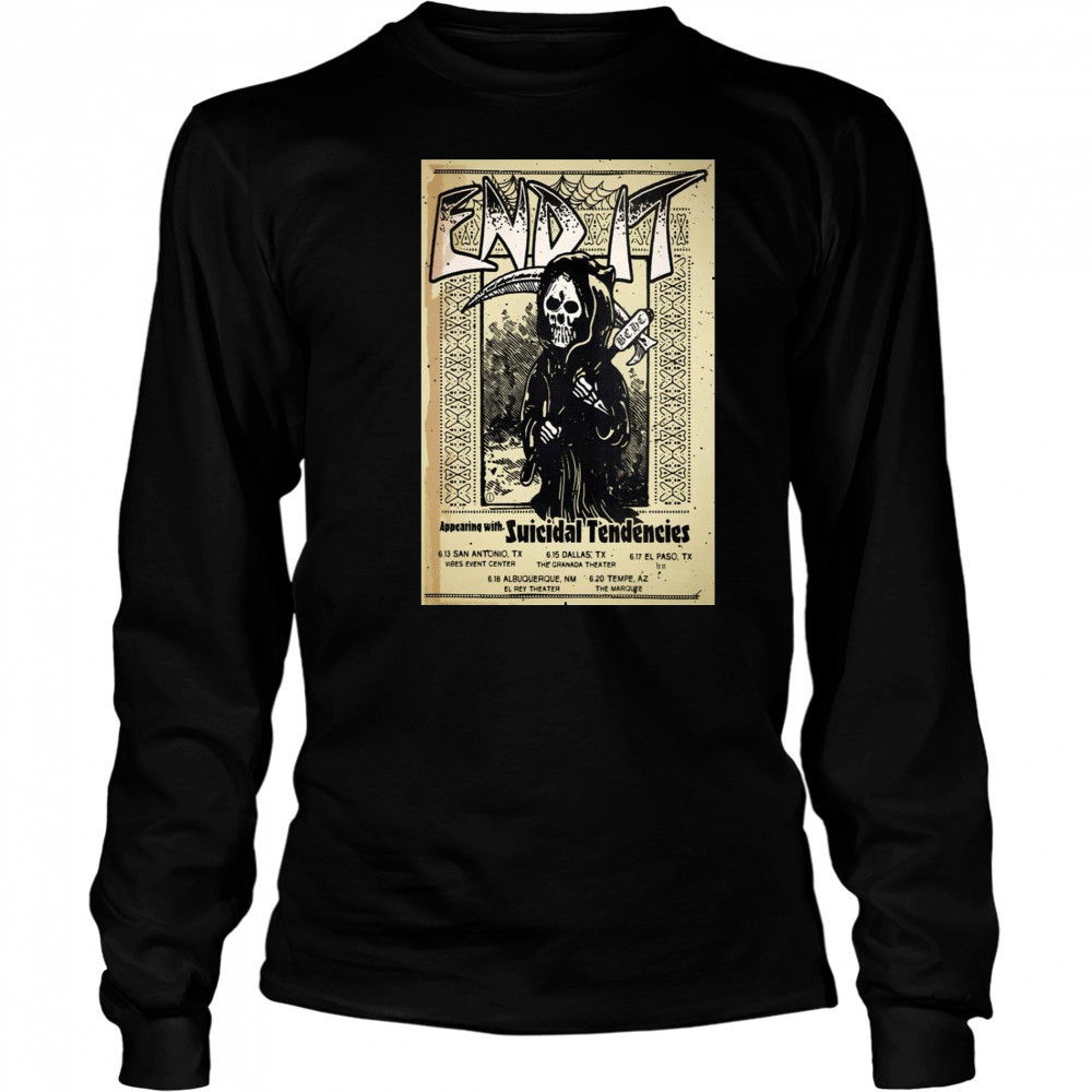 End It Summer Tour 2025 Poster T-Shirt Long Sleeved