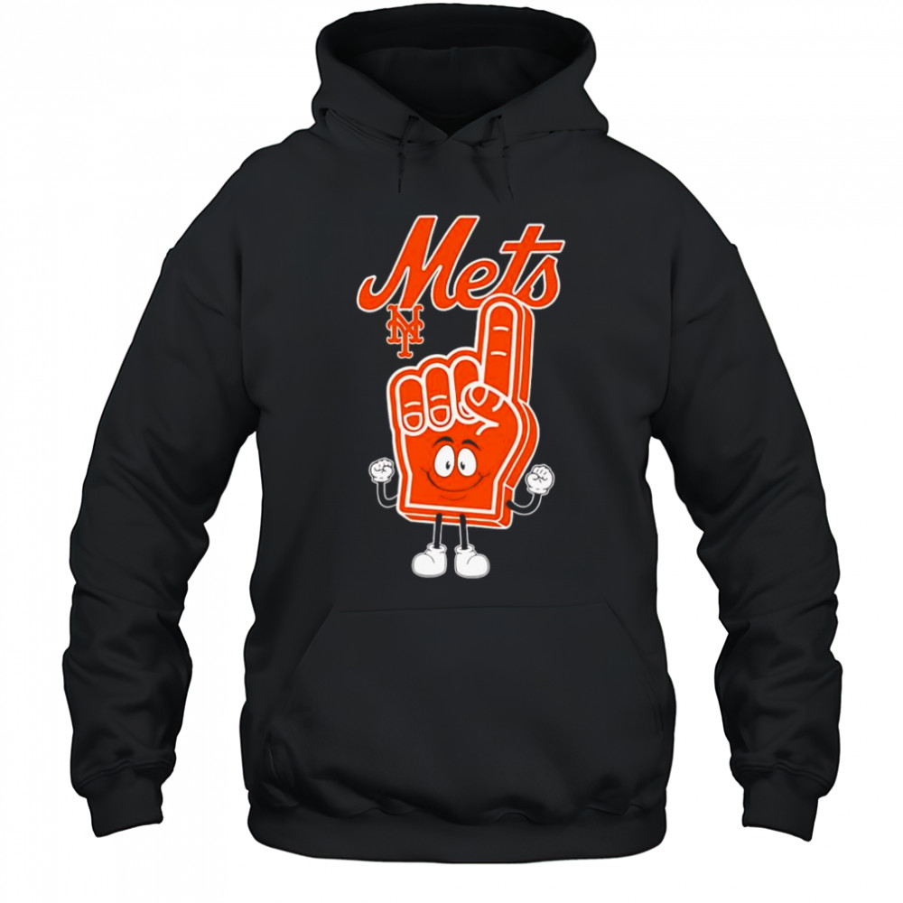 Foam hand number one finger New York Mets shirt Hoodie