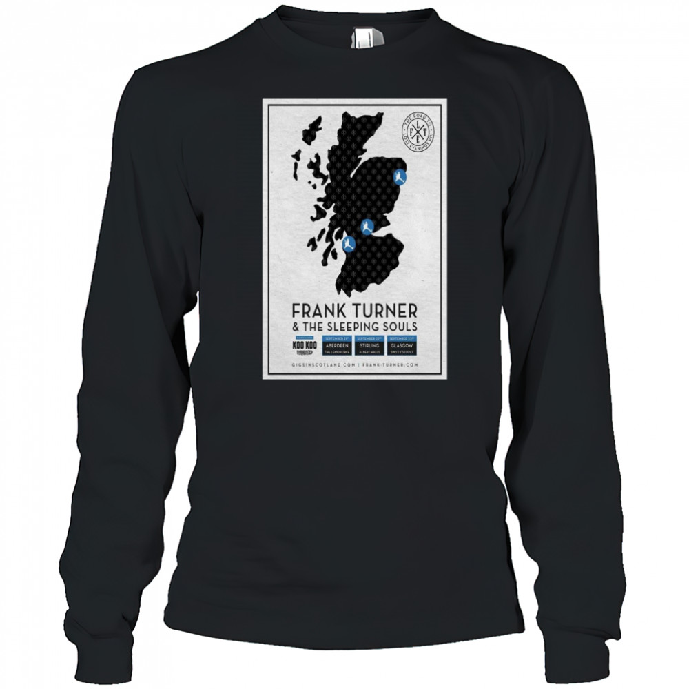 Frank Turner Tour 2025 Poster T-Shirt Long Sleeved