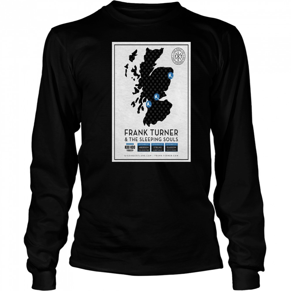 Frank Turner Tour 2025 Poster T-Shirt Long Sleeved