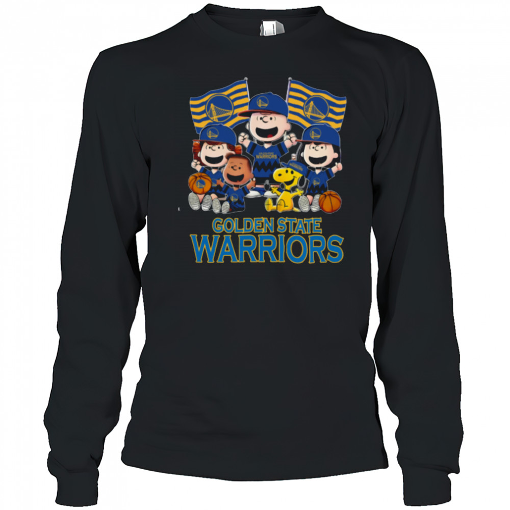 Golden State Warriors Snoopy And Friends T Shirt Long Sleeved
