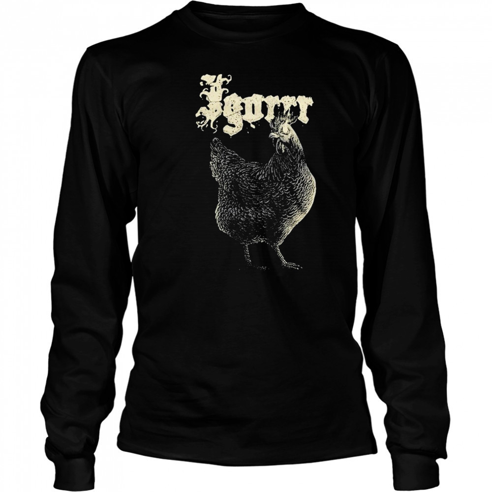 Igorrr Chicken Fire T-shirt Long Sleeved