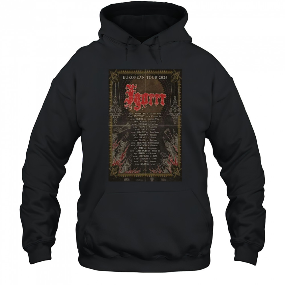 Igorrr European Tour 2026 Poster T-Shirt Hoodie