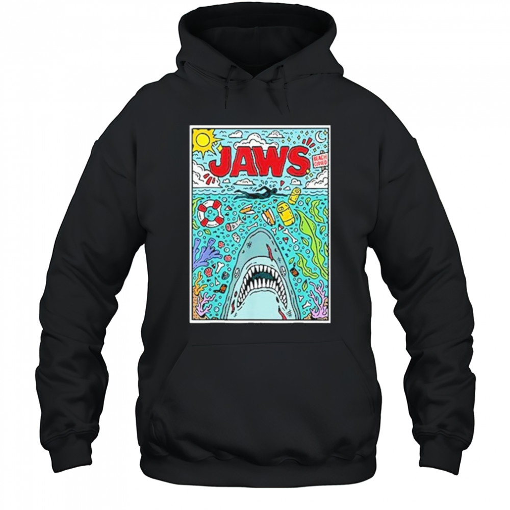 Jaws 50th Anniversary Poster Comic Chaos T-Shirt Hoodie