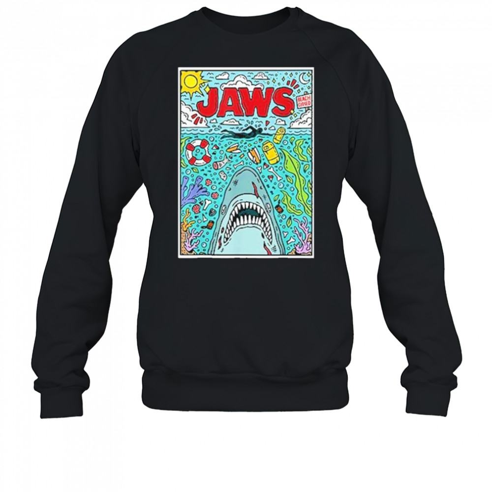 Jaws 50th Anniversary Poster Comic Chaos T-Shirt Sweatshirt