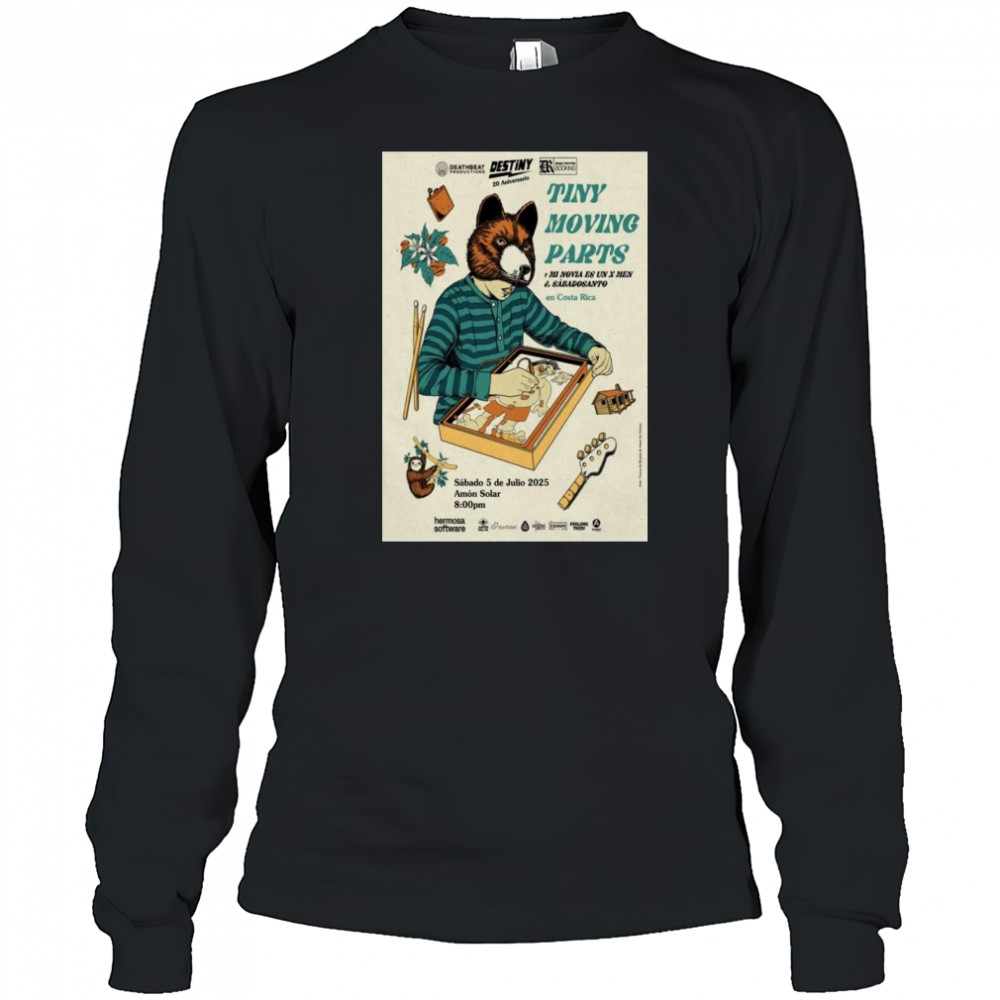 Limited Tiny Moving Parts 2025 Hermosa Software Poster Tour Shirt Long Sleeved