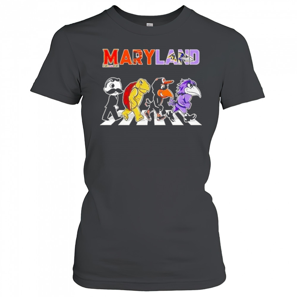 Maryland Sports Team Logo Mascot Abbey Road 2025 Shirt Women's T-shirt