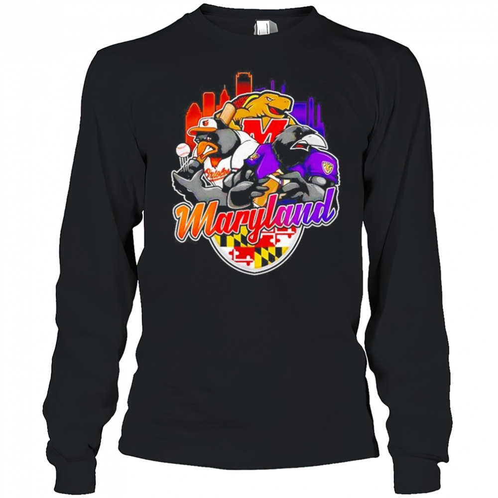 Maryland Sports Team Mascot 2025 Shirt Long Sleeved