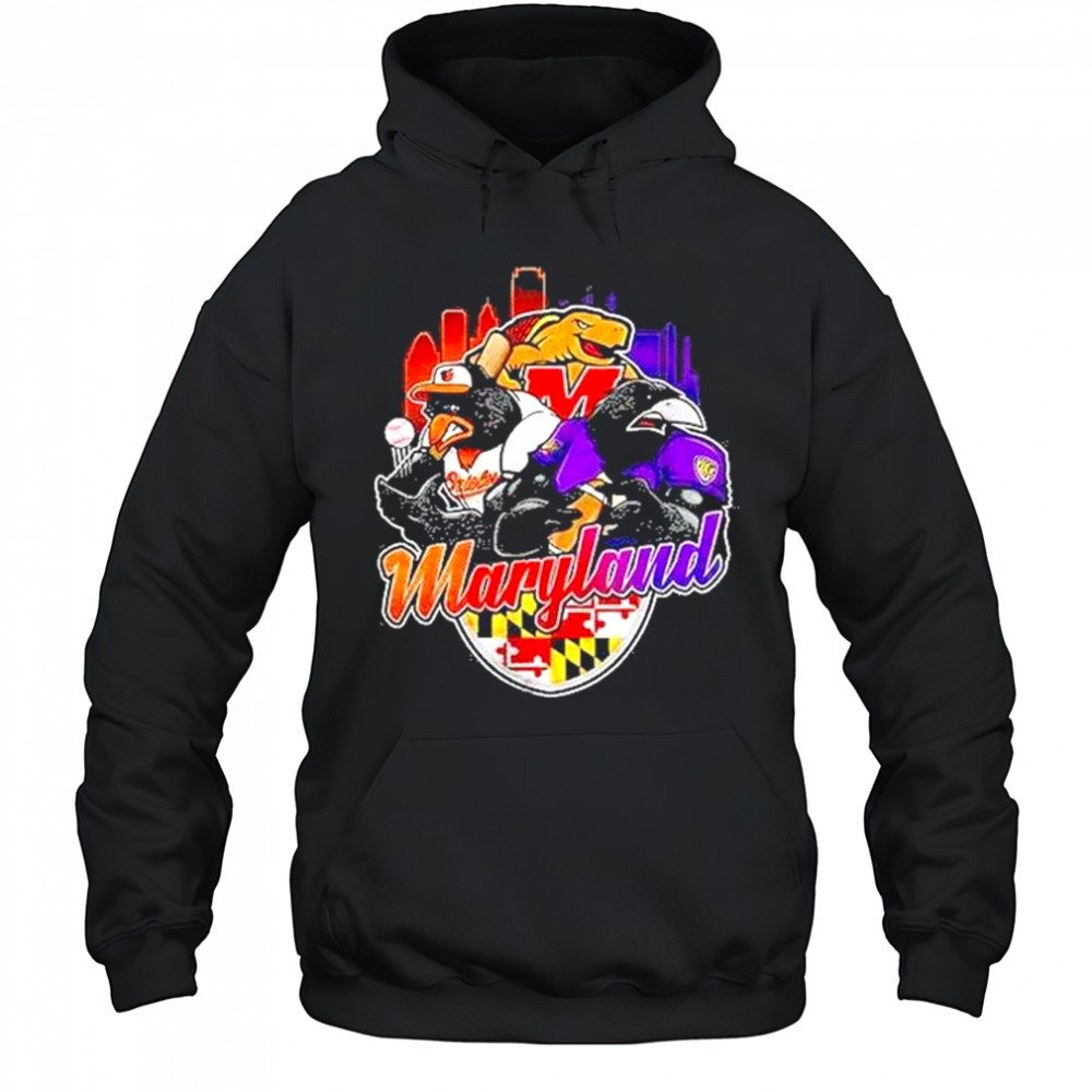 Maryland Sports Team Mascot Shirt Hoodie