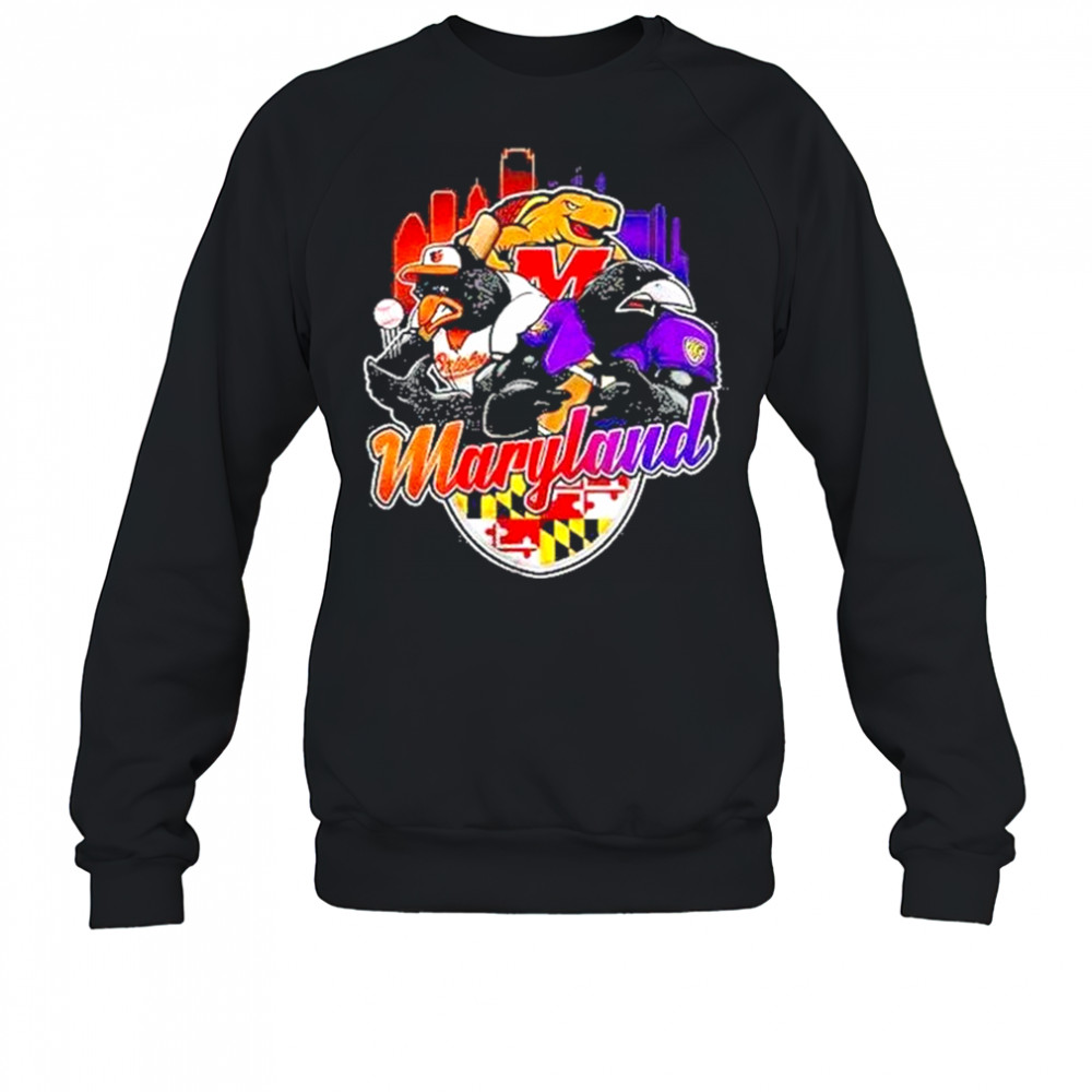 Maryland Sports Team Mascot Shirt Sweatshirt