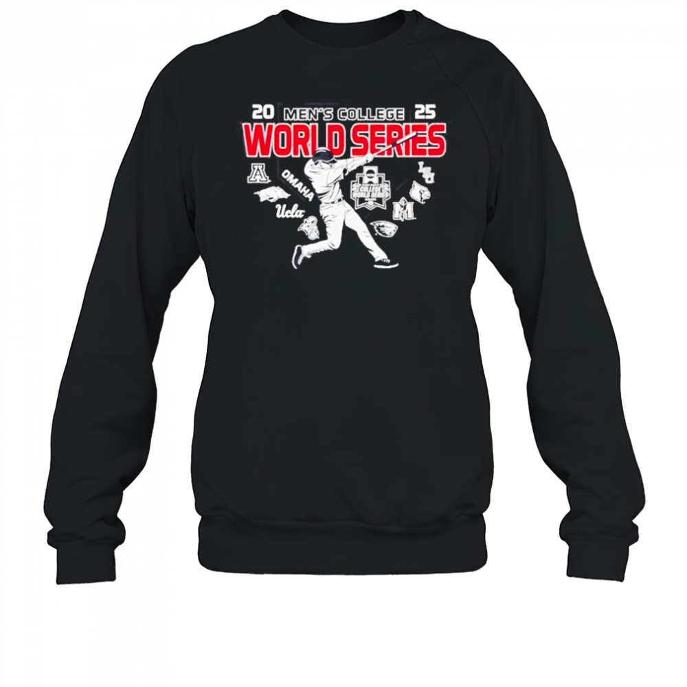 Men’s College World Series 2025 NCAA Baseball 8 Team Hitter Shirt Sweatshirt
