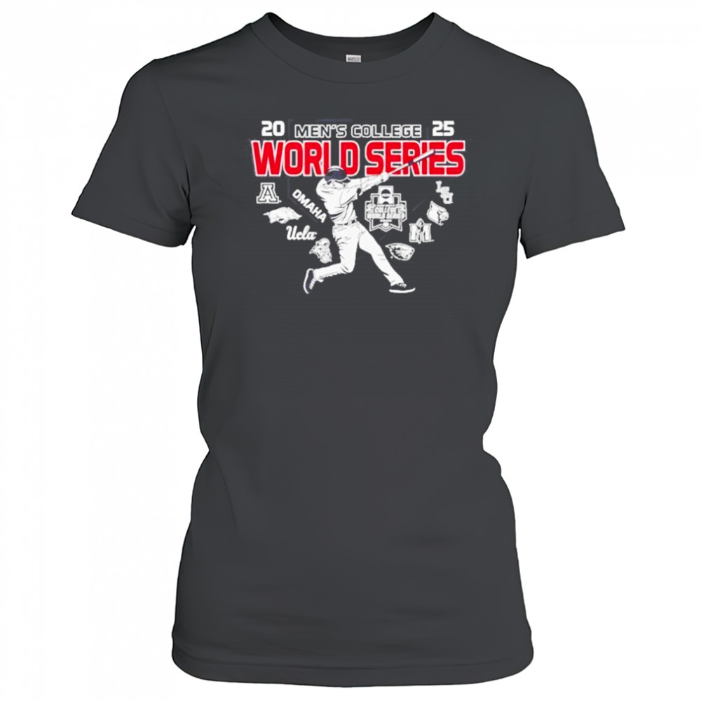 Men’s College World Series 2025 NCAA Baseball 8 Team Hitter Shirt Women's T-shirt